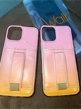 2-Walli Pink to Orange Gradient Phone Case-iPhone 12/12pro. Very well worn/used